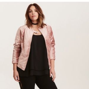 Gorgeous brand new literally faux leather jacket